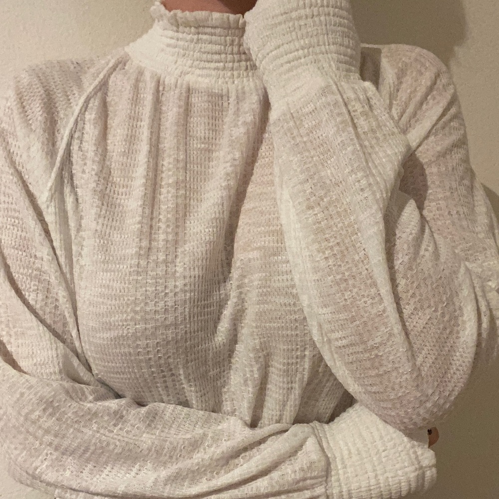 Free People white sweater